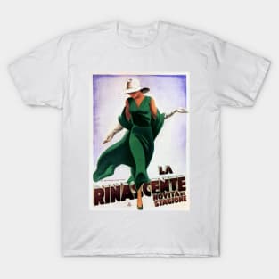 La Rinascente Italian Department Store Advertisement Vintage Art Deco T-Shirt